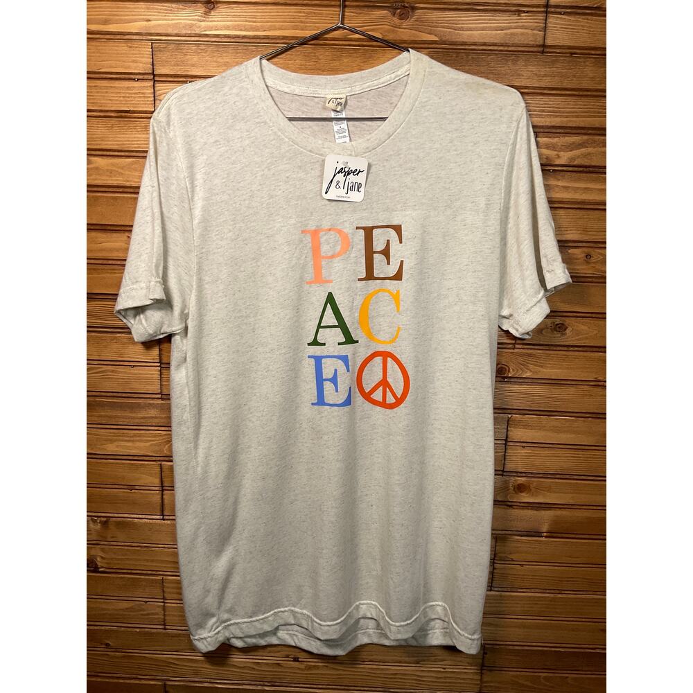 Ivy & Jane / Jasper and‎ Jane Peace T Shirt Medium NWT (Imperfection)